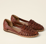 Damen Orthopädische Flache Leder Sandalen – Stilvolle Komfortsandalen – Braun