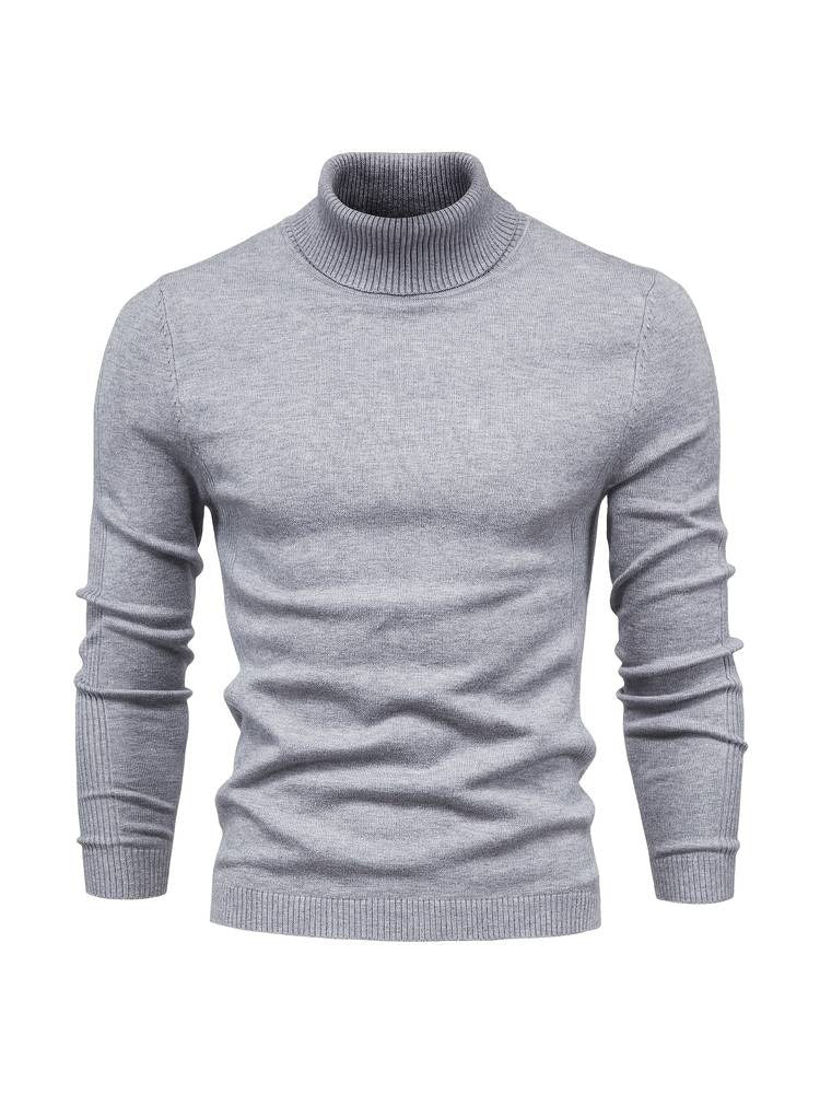 Hochwertiger Herren Rollkragenpullover | Slim Fit | Weiche Merinowolle
