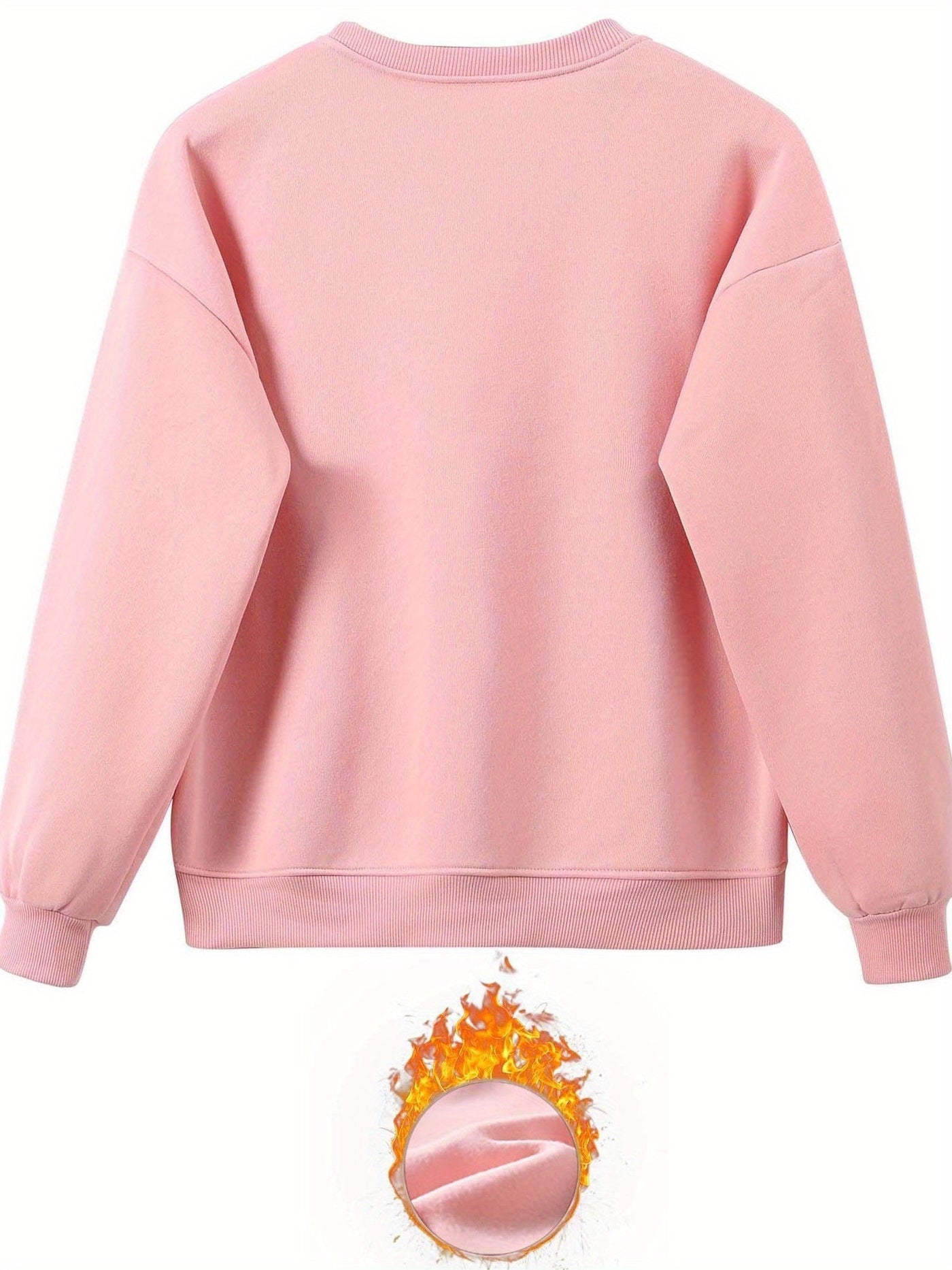 Bequemer Damen-Pullover mit Rundhals und Jogginghosenkleid | Warmes Set für Herbst und Winter