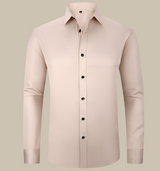 Langarm Hemd Herren | Klassischer Schnitt & Business-Look – Beige