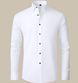 Langarm Hemd Herren | Klassischer Schnitt & Business-Look – Weiß