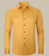 Langarm Hemd Herren | Klassischer Schnitt & Business-Look – Hellgelb