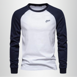 Langarm T-Shirt Herren | Wärmender Komfort & Raglan-Style – Weiß