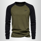 Langarm T-Shirt Herren | Wärmender Komfort & Raglan-Style – Grün