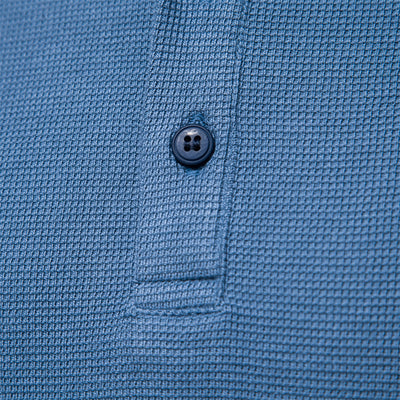 Langarm-T-Shirt - Schlichtes Langarmhemd mit Viertelknopf für Männer