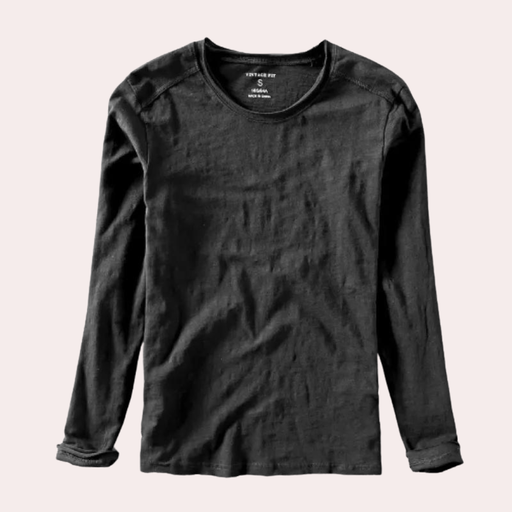 Langarm-T-Shirt | V-Ausschnitt | Langarm-Shirts | Herrenbekleidung