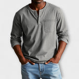 Langarmhemd Herren | Knopfleiste & lässig-gepflegter Look – Grau