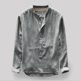 Langarmshirt Herren | Button-Down-Kragen & souveräner Look – Grau