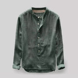 Langarmshirt Herren | Button-Down-Kragen & souveräner Look – Grün