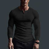 Langarmshirt Herren | Figurbetont & Moderner Look – Schwarz