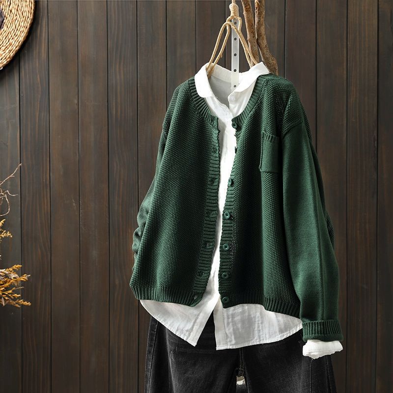 Lässige Strickjacke mit Praktischer Tasche für Eleganz