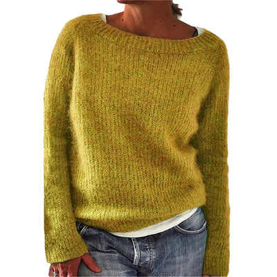 Lässiger Strickpullover mit Bootsausschnitt