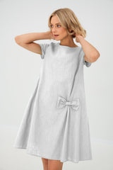 Clara | Luftiges Leinen-Sommerkleid für Damen – Weiß