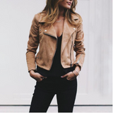 Alina | Stylische Bikerjacke für Damen – Khaki