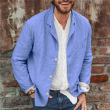 Leichte Jacke Mit Knopfleiste - Henrick – Blau