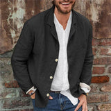 Leichte Jacke Mit Knopfleiste - Henrick – Schwarz