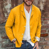 Leichte Jacke Mit Knopfleiste - Henrick – Gelb