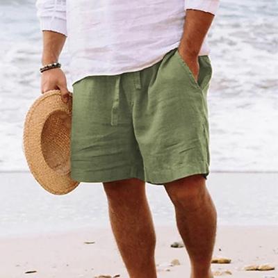Leinen-Shorts | Lockere Passform | Kordelzug | Sommer-Shorts | Herrenshorts