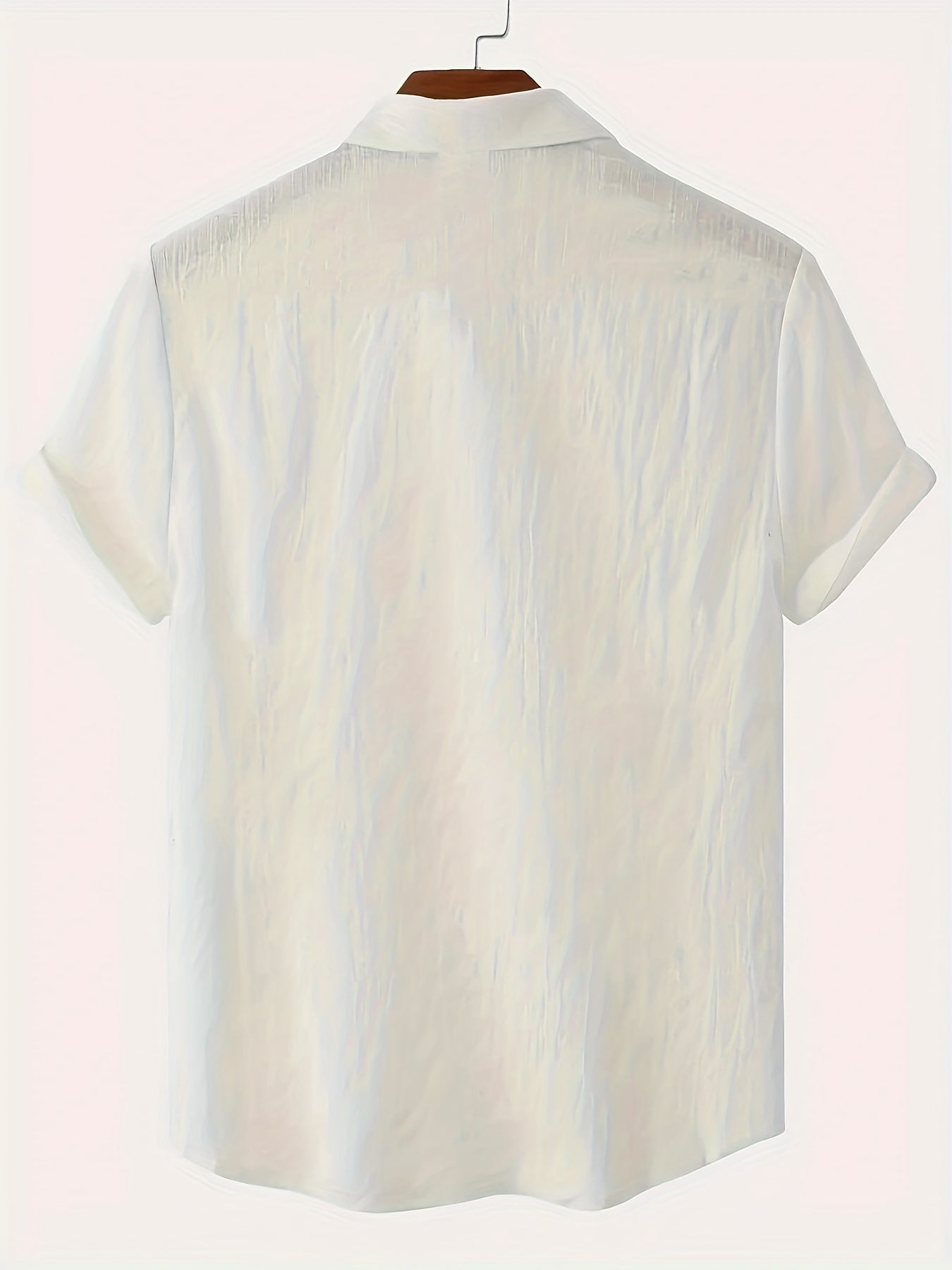 Leinenhemd – Baumwolle – Kurzarm – Knopfleiste – Herrenbekleidung