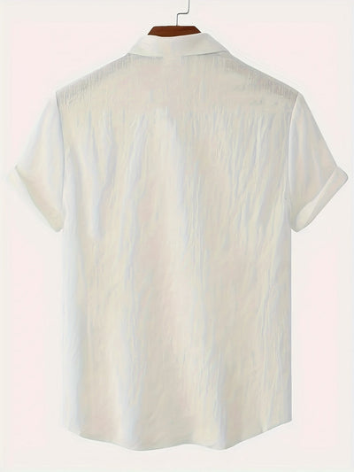 Leinenhemd – Baumwolle – Kurzarm – Knopfleiste – Herrenbekleidung