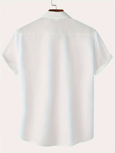 Leinenhemd - Kurzarm - Button-Up - Sommerhemd - Herrenhemden