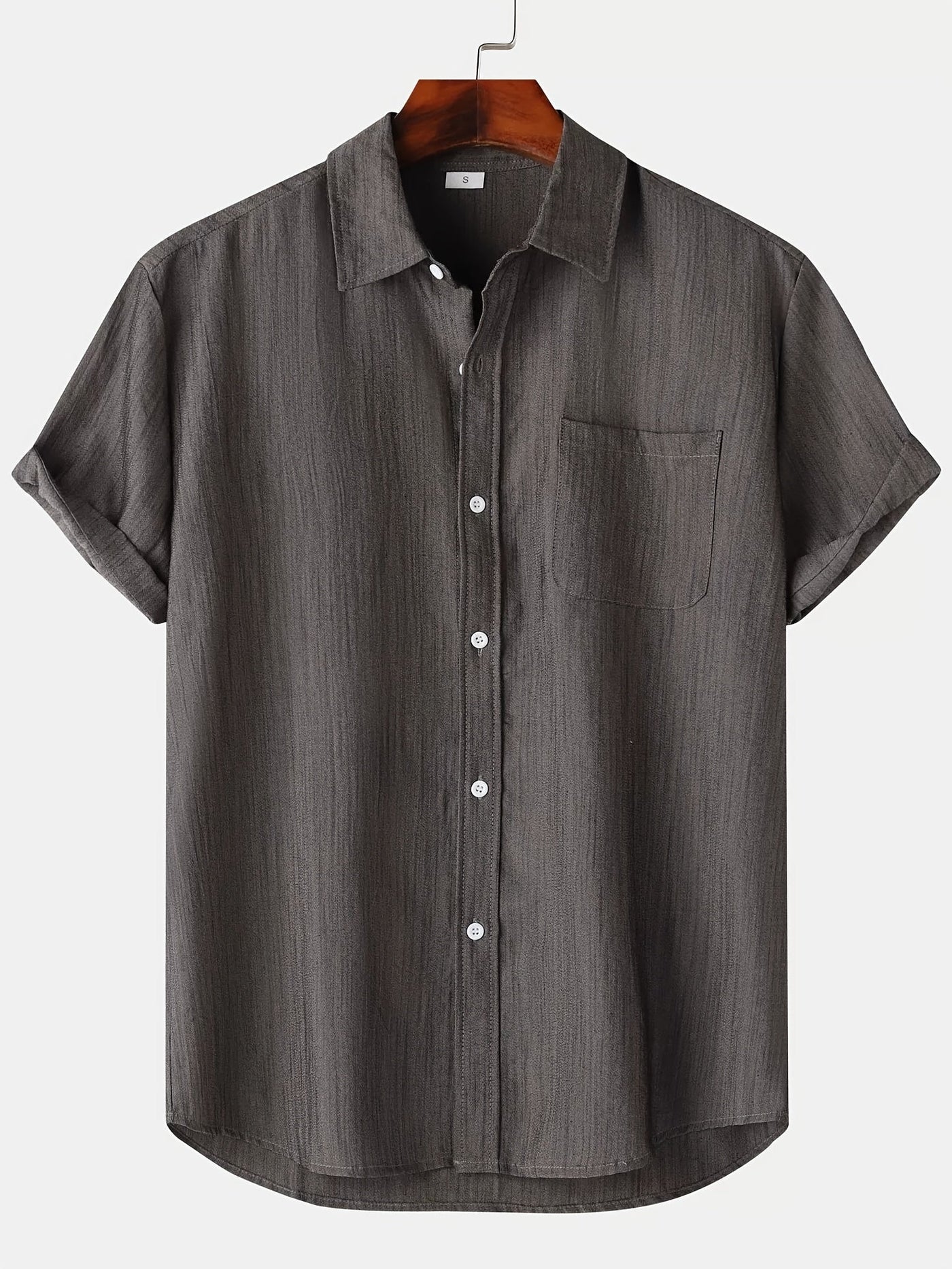 Leinenhemd - Kurzarm - Button-Up - Sommerhemd - Herrenhemden