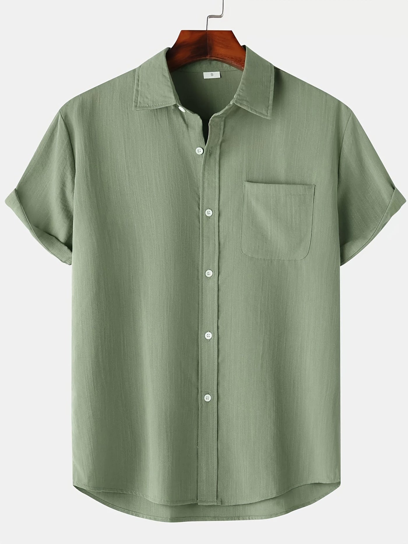 Leinenhemd - Kurzarm - Button-Up - Sommerhemd - Herrenhemden