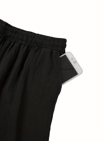 Leinenhose | Elastischer Bund | Kordelzug | Locker sitzende Hose | Herrenhose