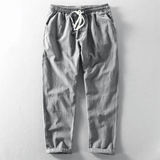 Leinenhose Herren | Kordelzugbund & Bequemer Sitz – Grau