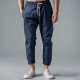 Leinenhose Herren | Kordelzugbund & Bequemer Sitz – Marineblau