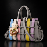 Delisanne - gewebte Handtasche – Hellgrau