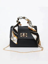 Lima Handtasche Damen | Braune Lederhandtasche mit Goldverschluss – Schwarz