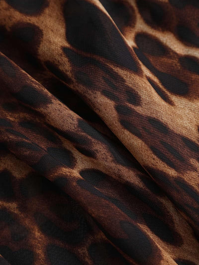 Theresia | Durchsehen Leopard-Maxikleid – Wild & Verführerisch