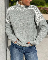 Mia | Warmer Und Eleganter Strickpullover Für Damen – Grau