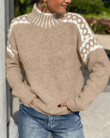 Mia | Warmer Und Eleganter Strickpullover Für Damen – Khaki