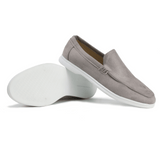 Max | Herren Frühling Wildleder Slip-On Loafers – Grau