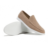 Max | Herren Frühling Wildleder Slip-On Loafers – Beige