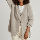 Locker Geschnittener Cardigan Mit Knopfleiste - Jamila – Beige