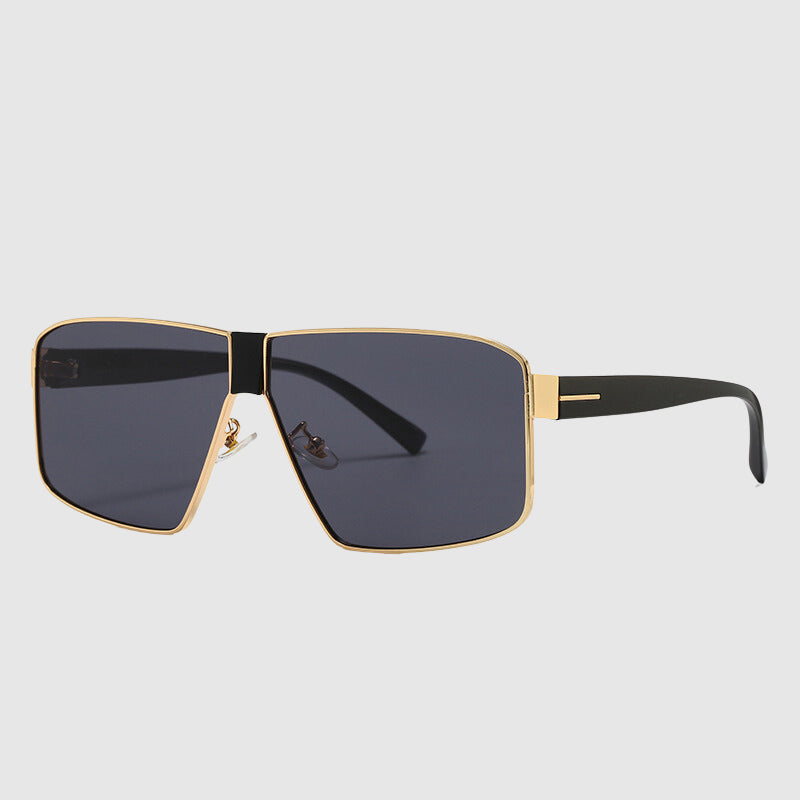 Quadratische Unisex Sonnenbrille mit Verlaufsgläsern