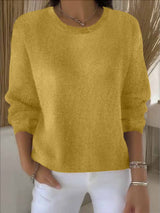 Lena | Eleganter Und Warmer Pullover Für Damen – Gelb