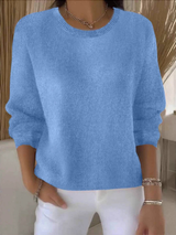 Lena | Eleganter Und Warmer Pullover Für Damen – Hellblau