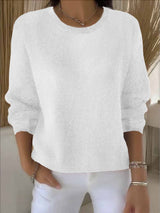 Lena | Eleganter Und Warmer Pullover Für Damen – Weiß