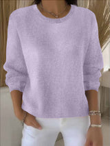 Lena | Eleganter Und Warmer Pullover Für Damen – Hellviolett