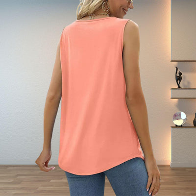 Lotta – Ärmelloses Top mit eckigem Ausschnitt