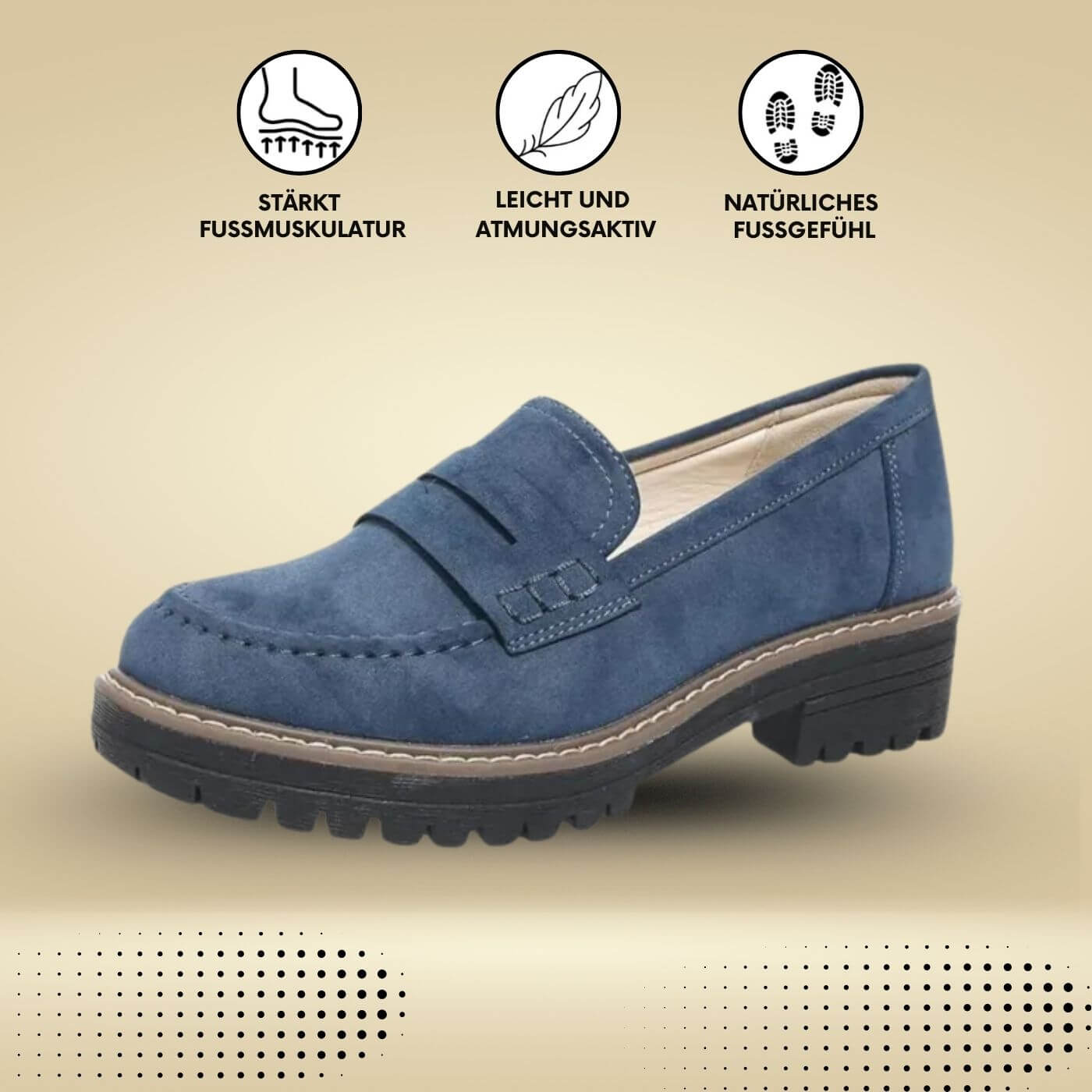 Luise – Bequeme Orthopädische Loafers