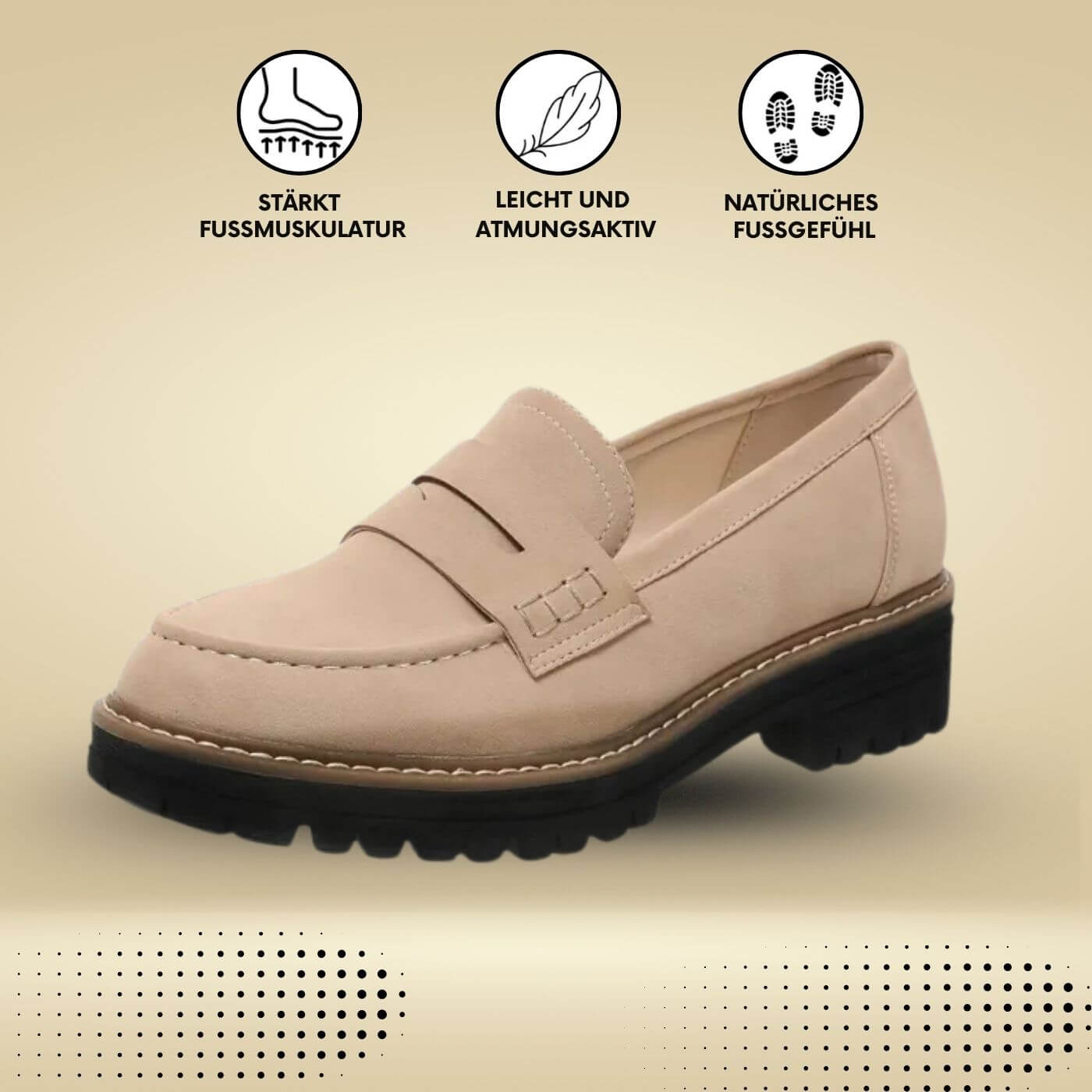 Luise – Bequeme Orthopädische Loafers