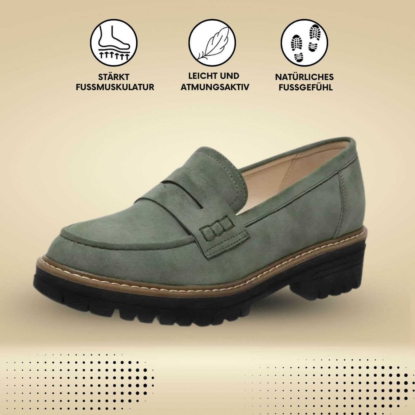 Luise – Bequeme Orthopädische Loafers