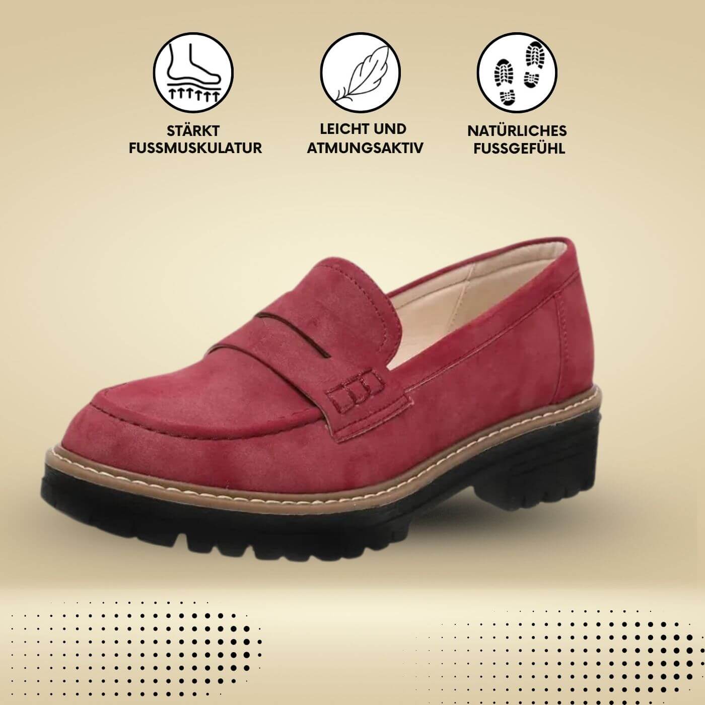 Luise – Bequeme Orthopädische Loafers