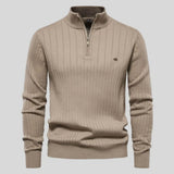 Marco | Herrenpullover stilvoll aus feinem Strick – Beige