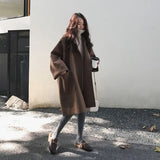 Carmen | Damen Winter Mantel mit Lockerer Passform – Braun